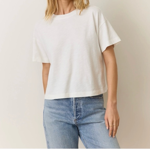 Marine Layer Cream Short Sleeve Tee - Picture 1 of 5